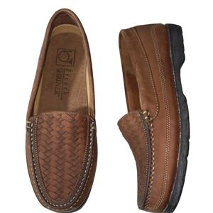 French Shriner Garth Leather Slip On loafers sz 9 NWOT